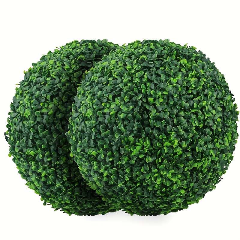 

1 Set, Artificial Plant Decoration Ball, Imitation Wood Decoration Ball, Used For Backyard, Balcony, Garden, Wedding And Home Decoration