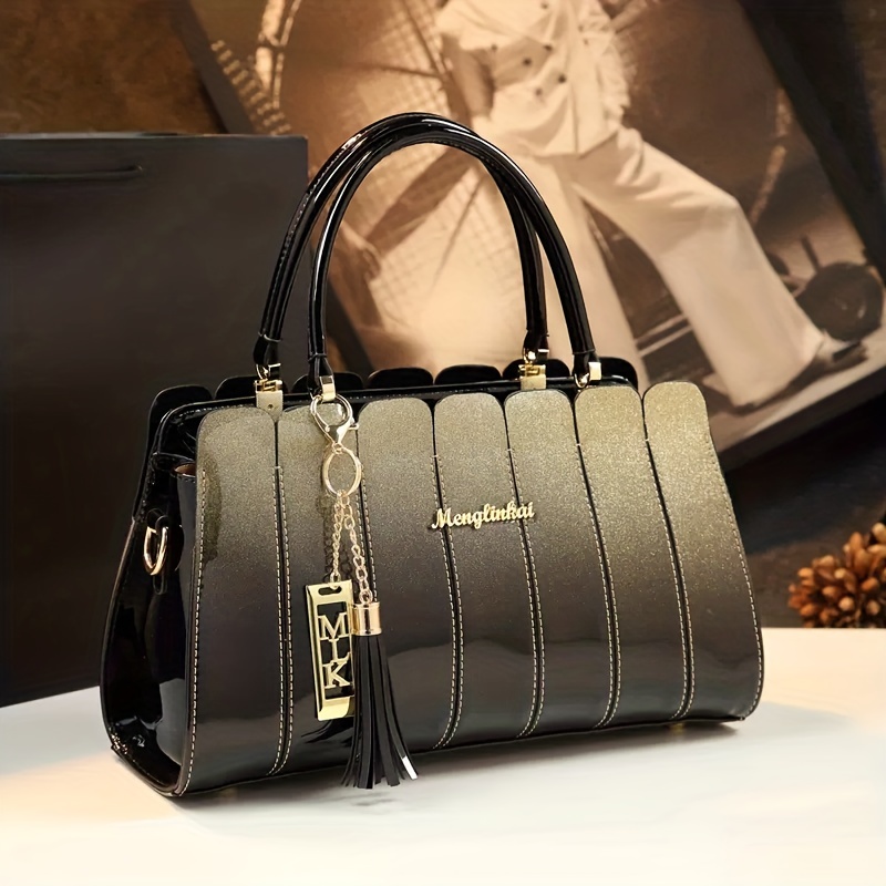 Casual Tote Handbags for Women Classic Shopper Bag Big Pocket Leather  Purses VIP Luxury Designer Tassel Shoulder Bag