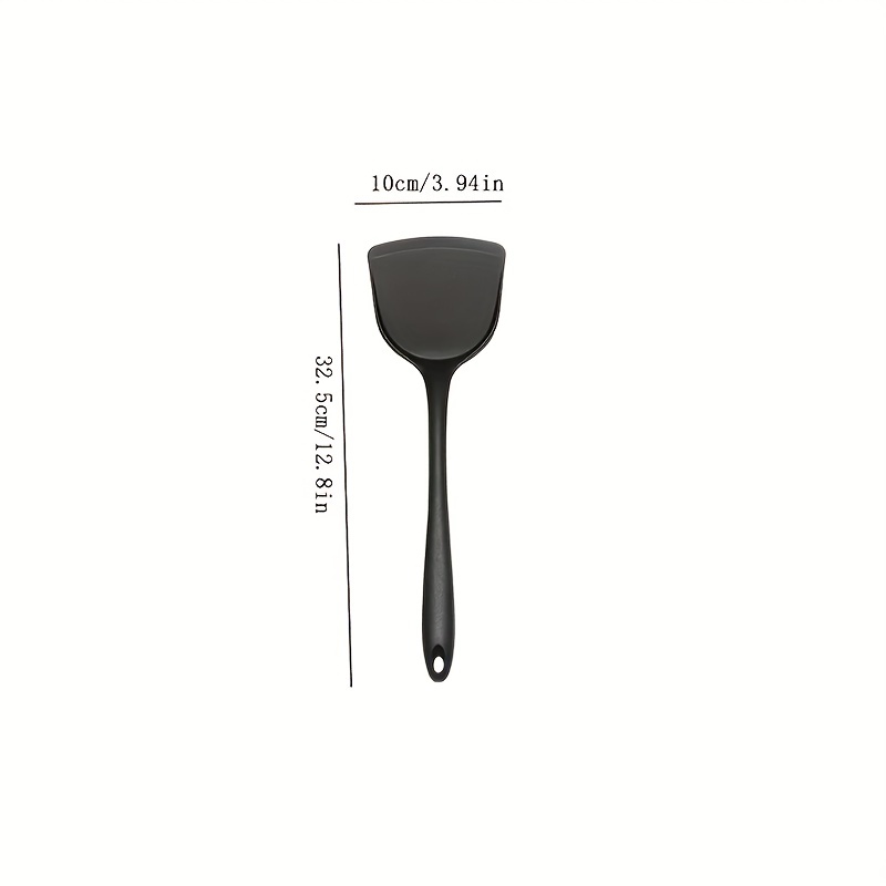 High Temperature Resistant Silicone Spatula Non-stick Surface Special  Cooking Spatula Cooking Food Level Household Spatula Kitchen Cooking Full  Shovel Black Red Green Cooking Spatula Kitchen Utensils - Temu