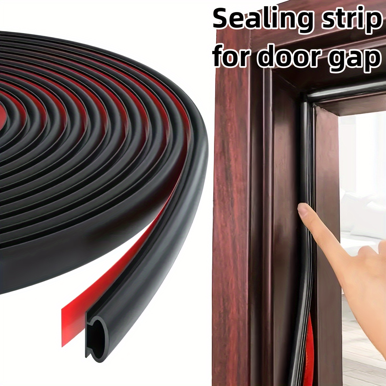 Weather Stripping Silicone Door Seal Strip Door - Temu
