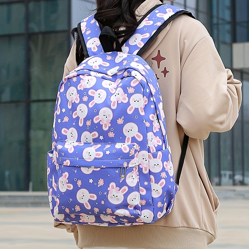 QOCO - Kawaii - Sac à dos avec pendentif Kawaii et accessoires - Joli sac à  dos de voyage - Harajuku - Sac d'école pour adolescentes - 44 x 31 x 14 cm,  Blanc. : : Mode