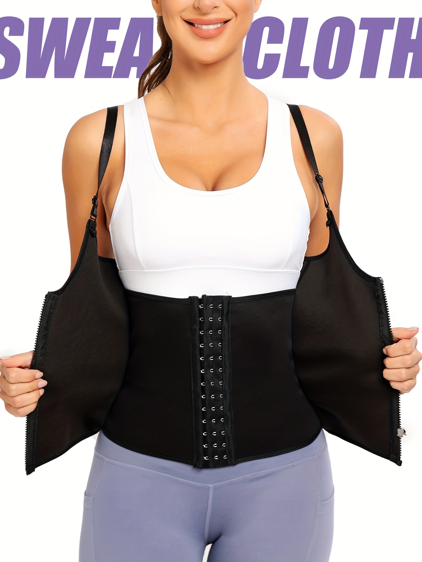 Faja Moldeadora Cintura Mujer Camiseta Sin Mangas Deportiva - Temu
