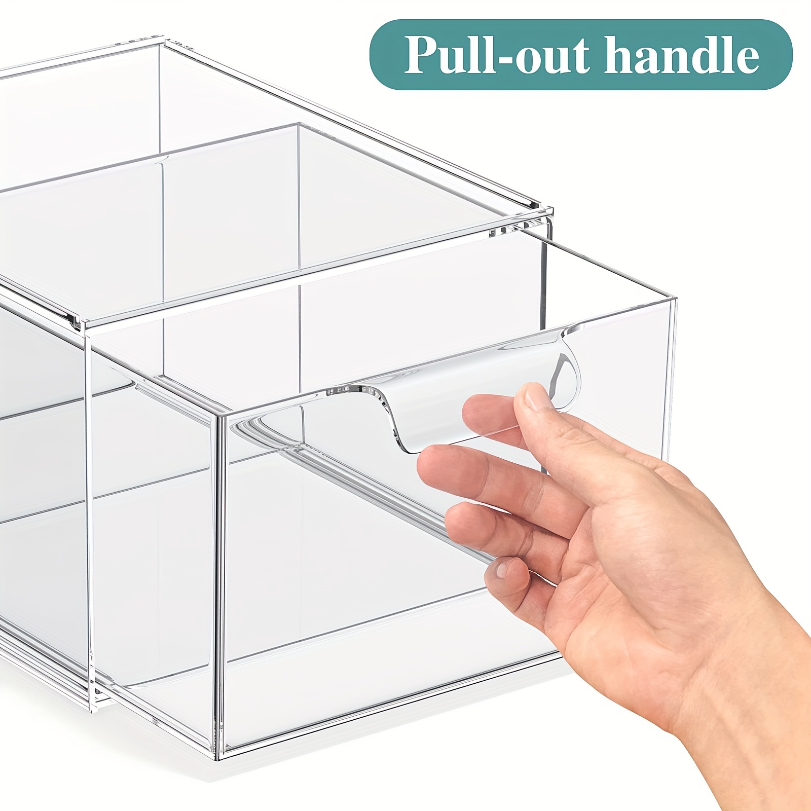 Clear Organizer Kitchen Sink Organizer Clear Plastic Storage - Temu