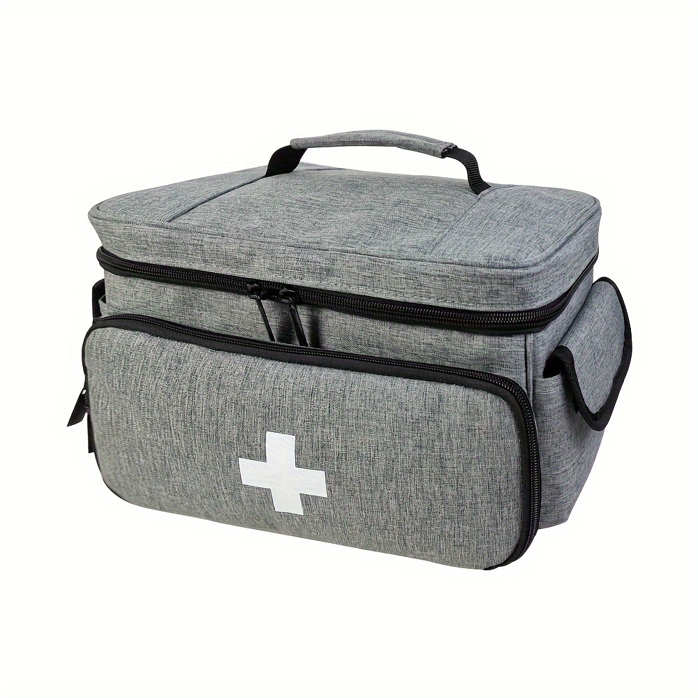 Kit de primeros auxilios vacío portátil, caja de emergencia, organizador de  almacenamiento para el hogar, caja de primeros auxilios para viajes al
