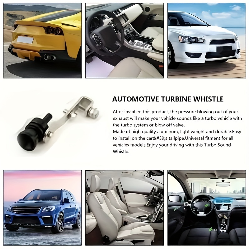Generic Car Turbo Whistle, Aluminum Car Motorcycle Turbo Sound