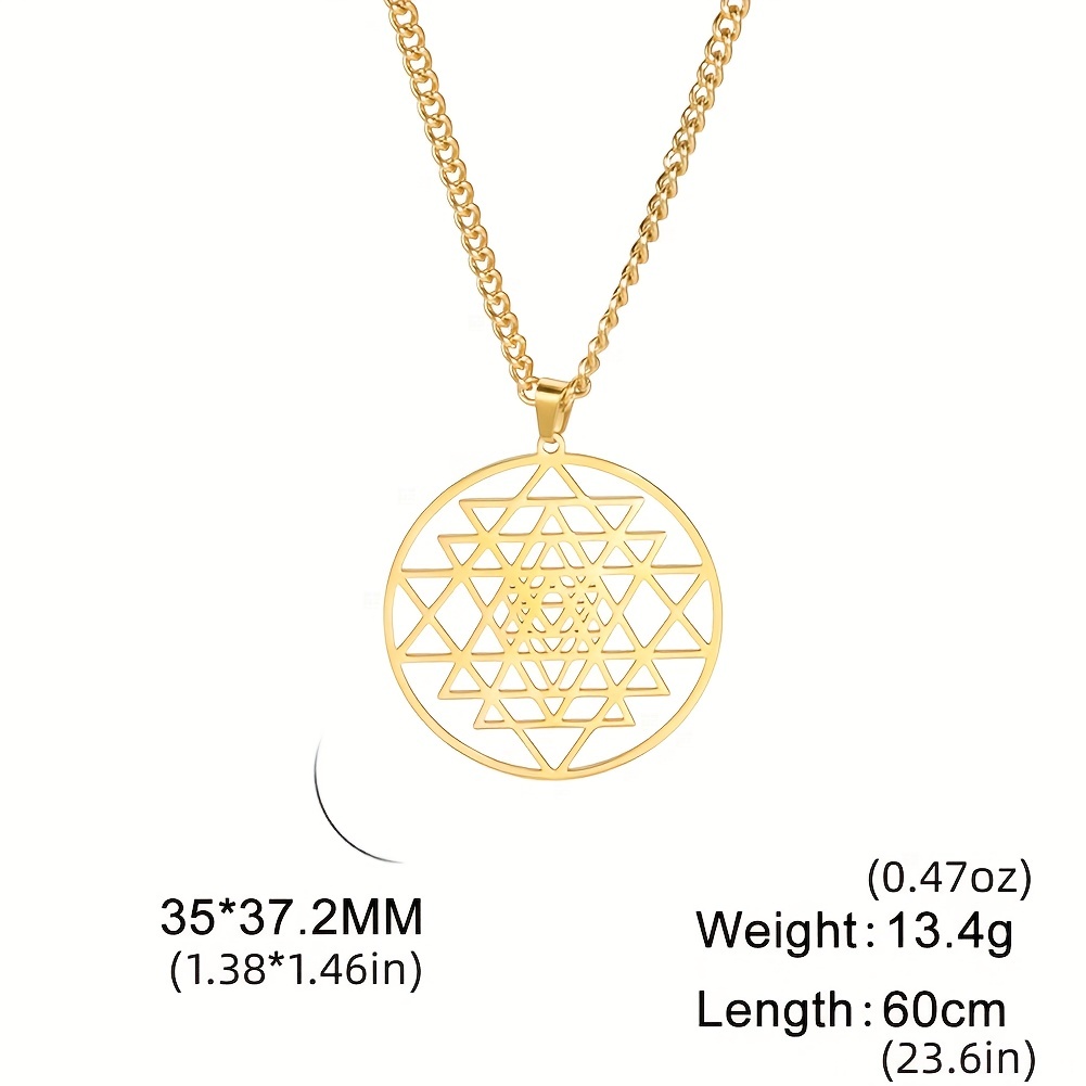 Sri Yantra Sacred Geometry Necklace Talisman Pendant Necklace, Sri Yantra  Pendant, Mandala Necklace, Brass Pendant Yoga Necklace, Good Gift -   Canada
