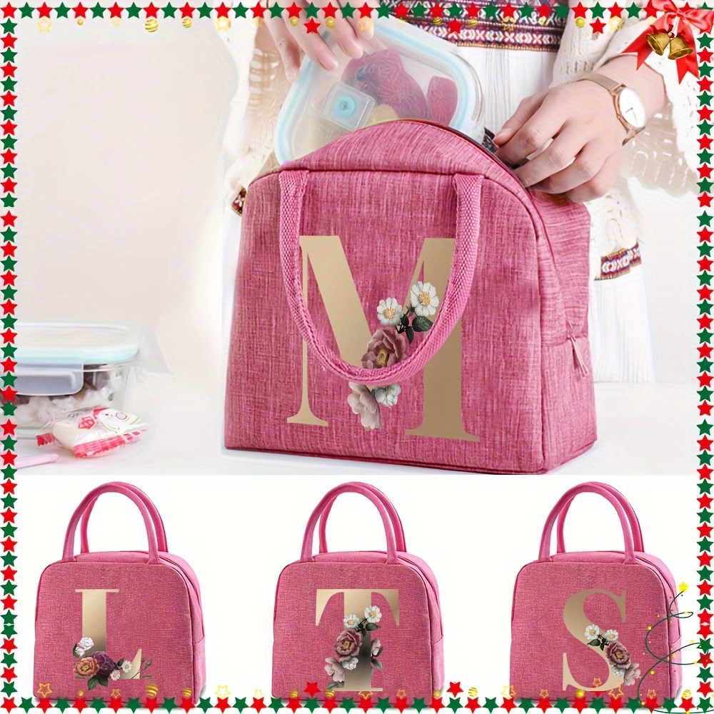 floral lunch bag cooler bag women tote bag insulated lunch box