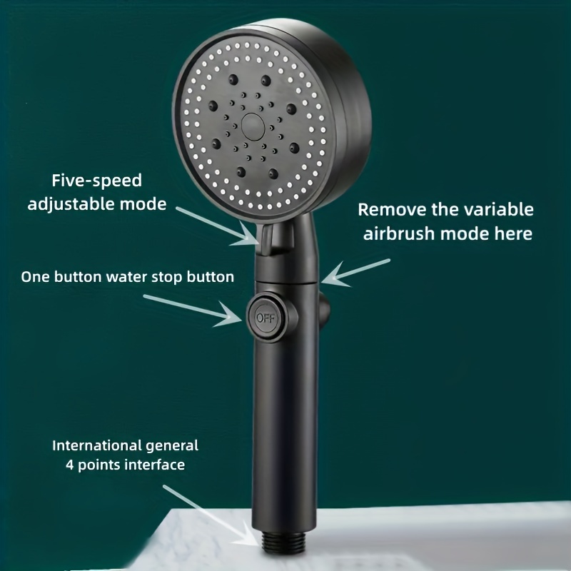1pc Rv Handheld Shower Head Holder, Punch Free Adjustable Shower Wand  Holder With Universal Wall Hook Bracket, Hand Held Shower Head Holder  Bracket, Shop The Latest Trends