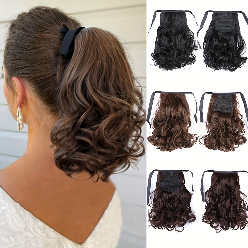 Wavy Pigtails Extension in Black