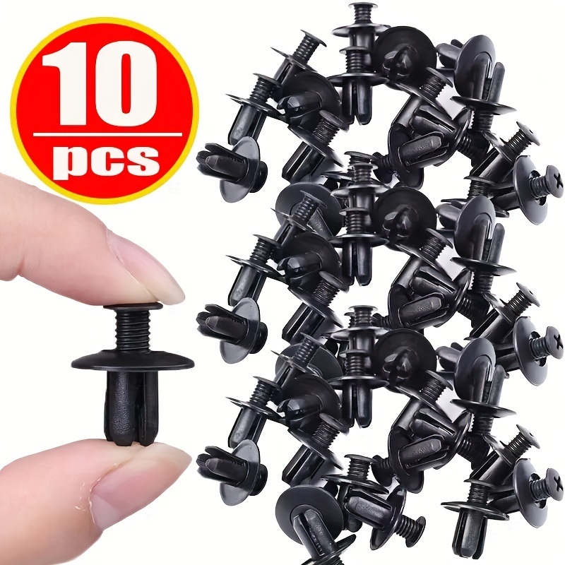 5/100pcs 8mm Plastic Rivets Fasteners Screw Car Bumper Fender