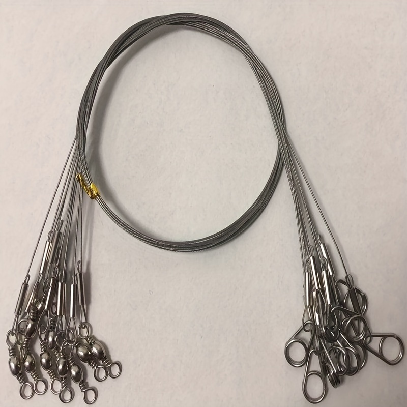 Double Steel Wire Hook Nylon Coated Fishing Line Rigs - Temu