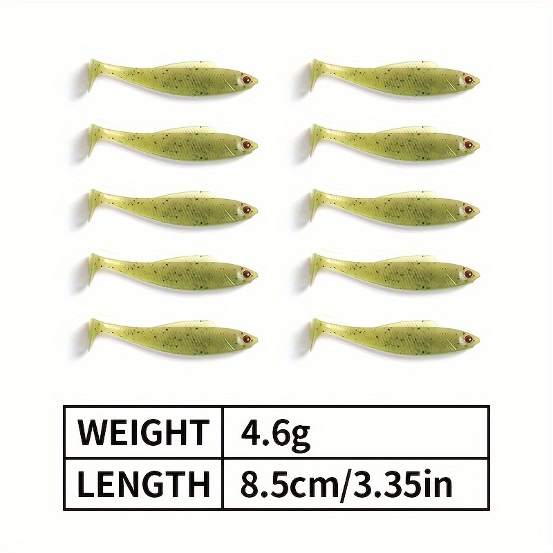 Buy Fishing Lure Soft Bait Fish 6pcs 8.5cm 4.6g Swimbait Fishing