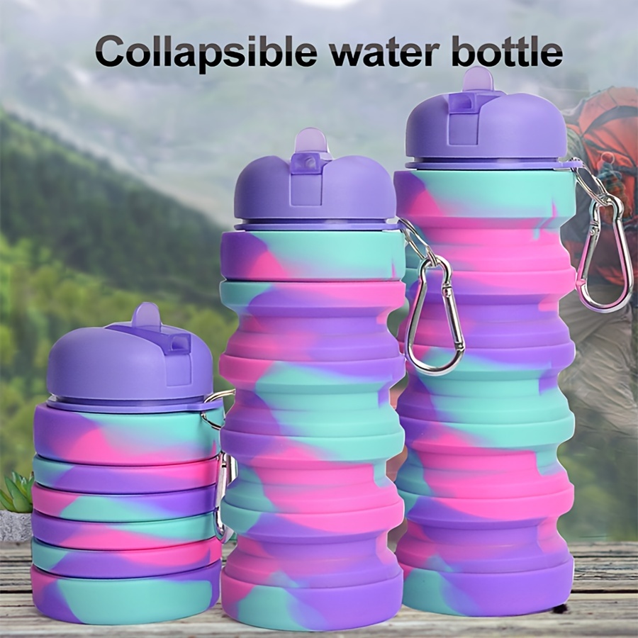 Shop 1pc Silicone Collapsible Water Bottle at Our Store - Free Shipping & Returns