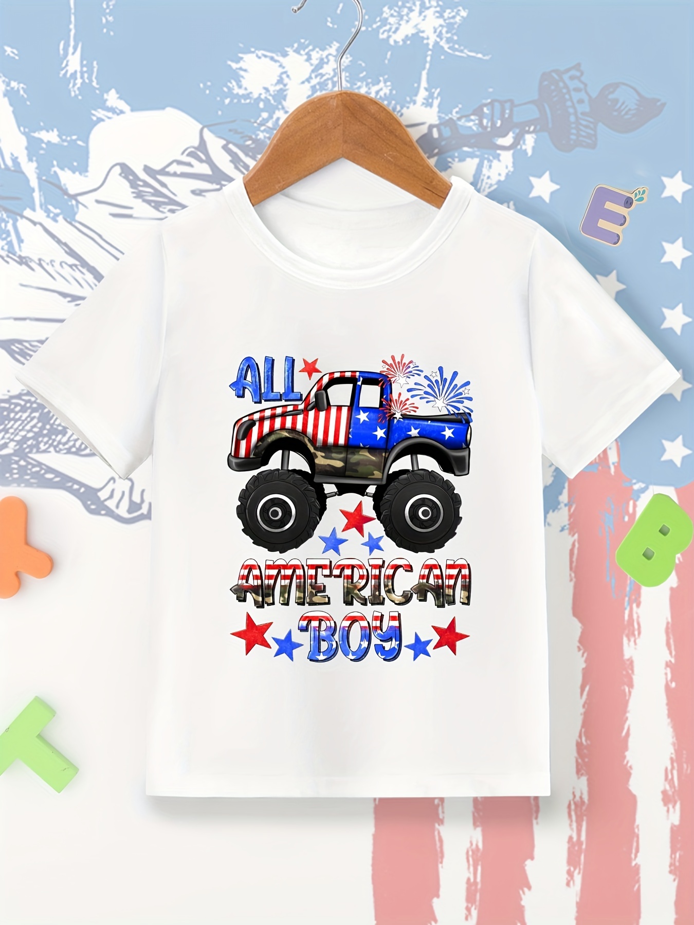 Cooles T-Shirt Mit Oldtimer-Aufdruck, T-Shirts Für Kinder Und