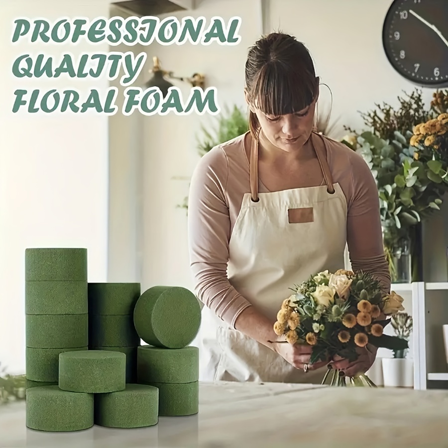 Foam Flower Floral Blocks Mud Green Bricks 6pcs Dry Wet