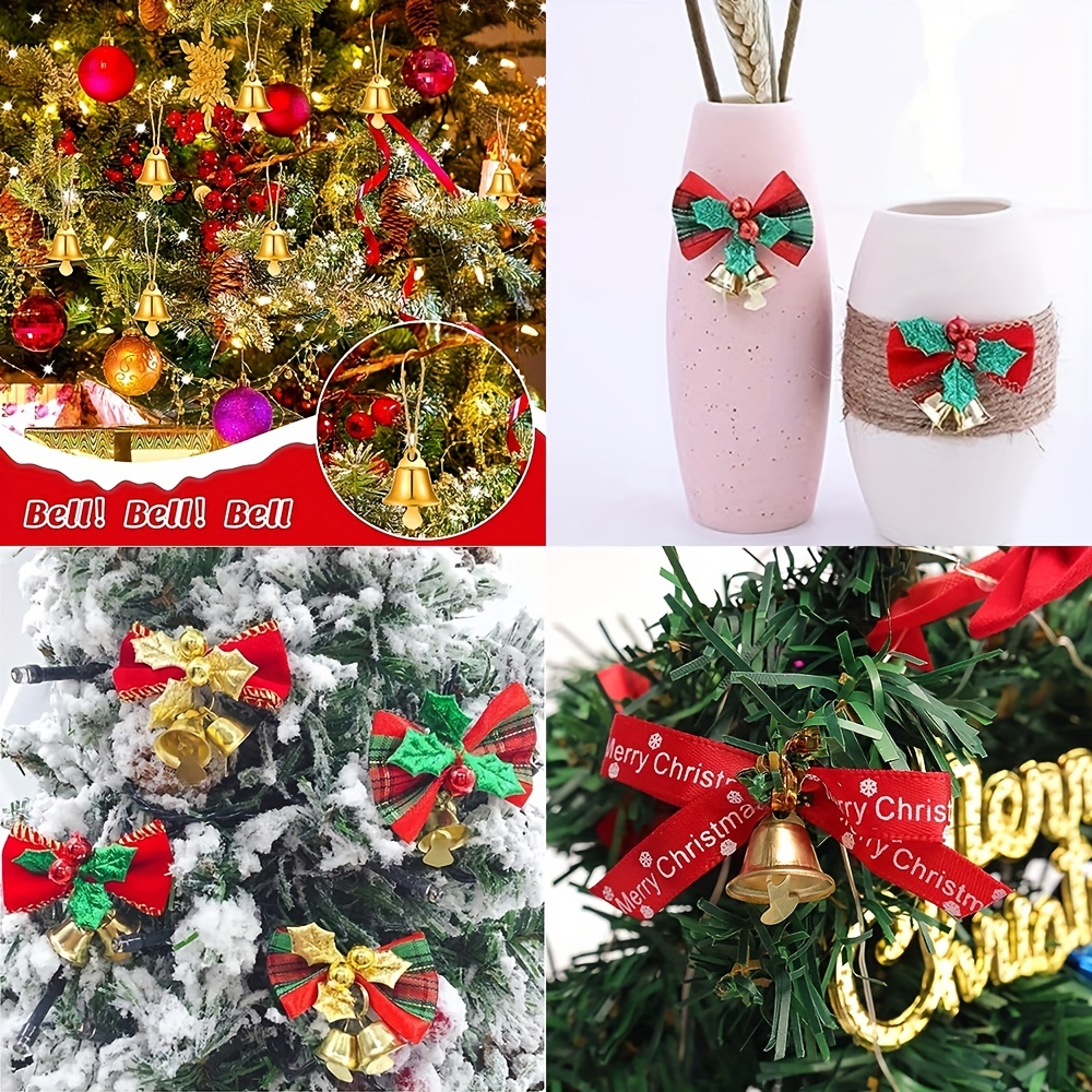 3pc 16mm Gold Christmas Plated Bells Ornaments Trumpet Mini Jingle Bells  For Diy Handmade Crafts Pet Hanging Party Wedding Decor - Christmas Bells -  AliExpress