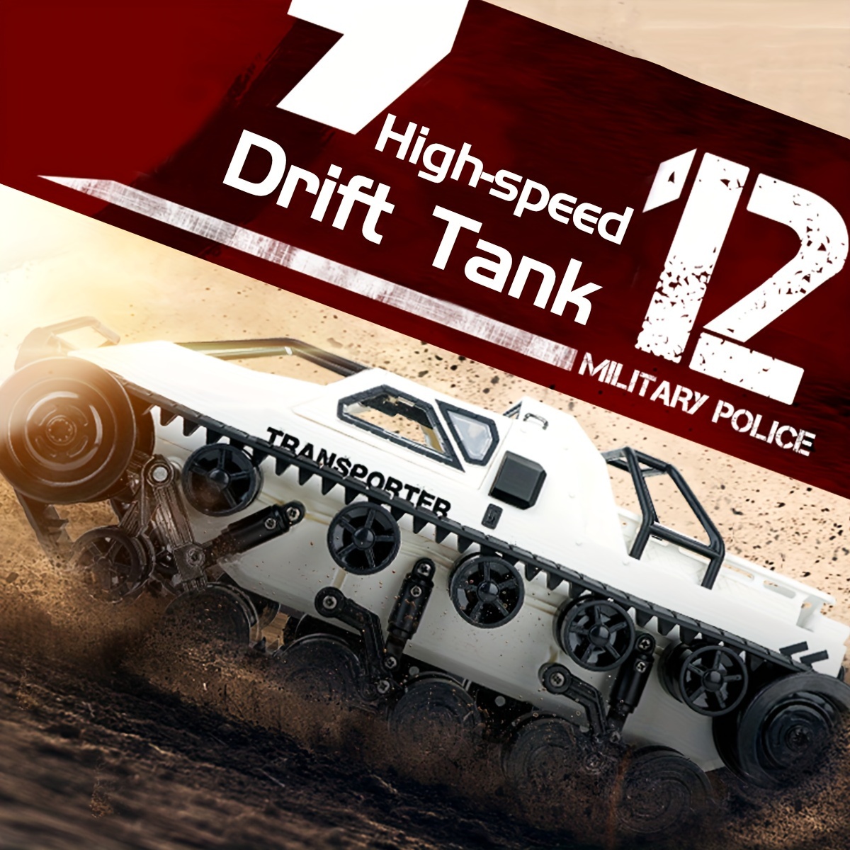 1/12 Scale 2.4ghz 12km/h High Speed Remote Control Tank 360° - Temu
