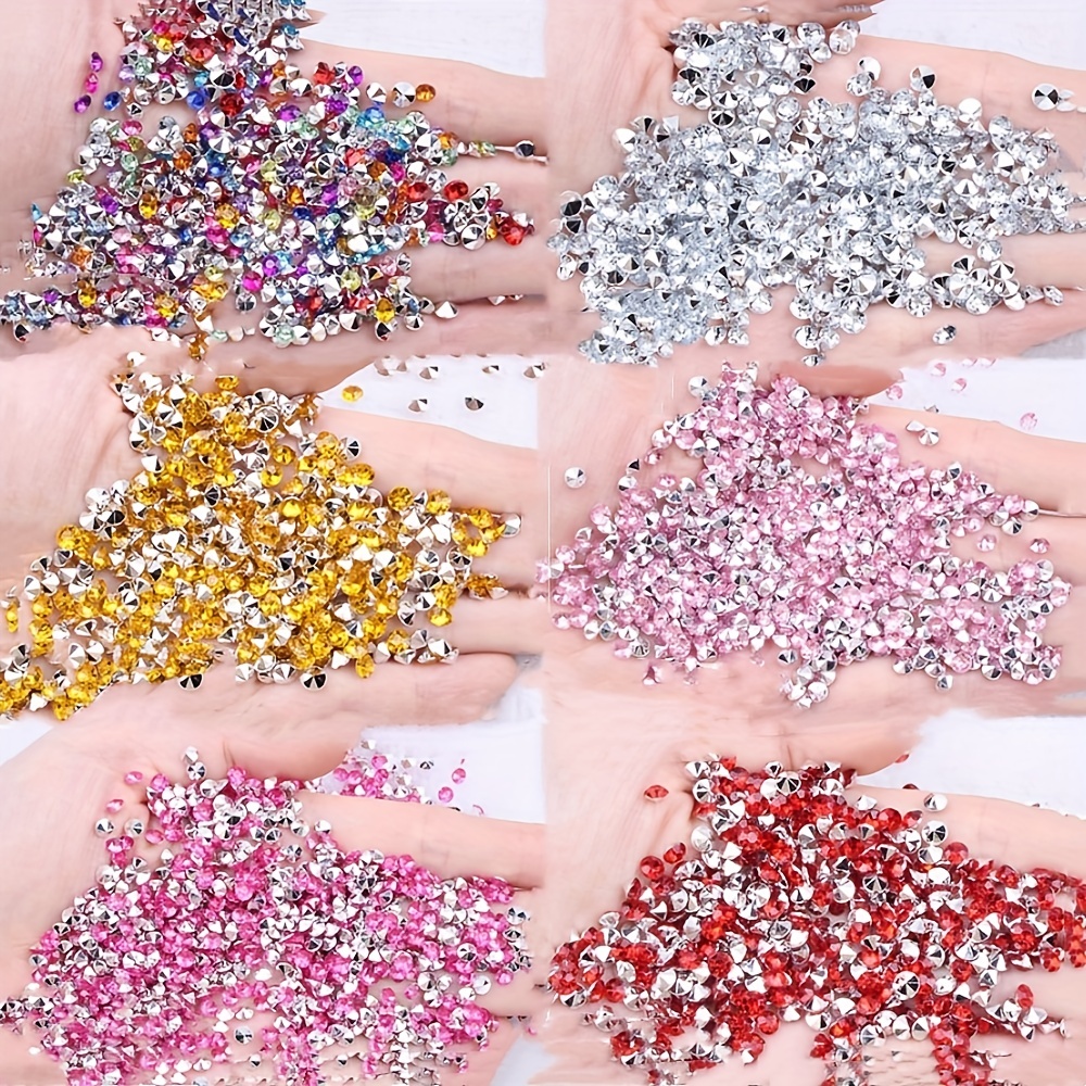 Light pink resin rhinestones