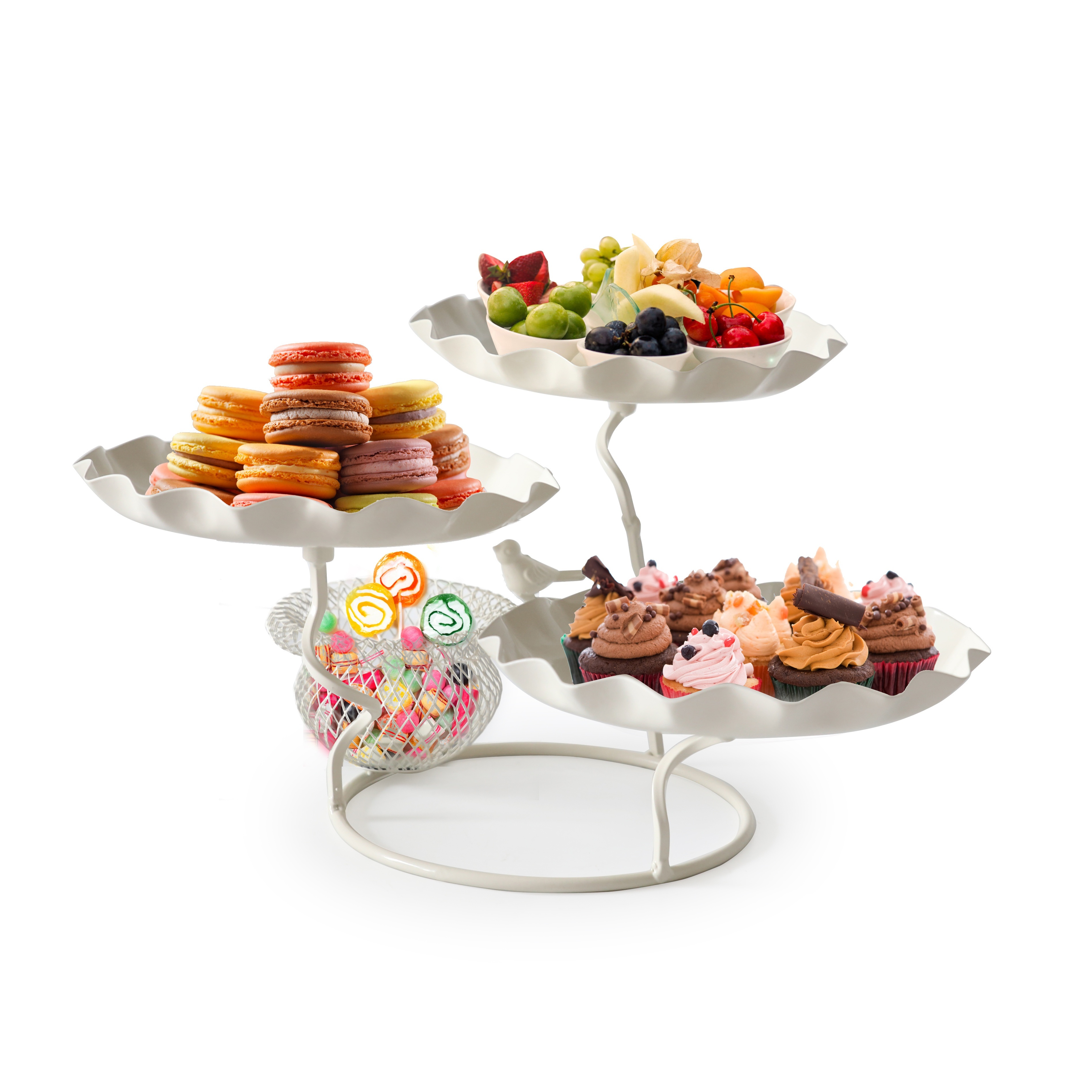Elegant 3 Tier Cupcake Stand Tea Parties Weddings - Temu United Kingdom