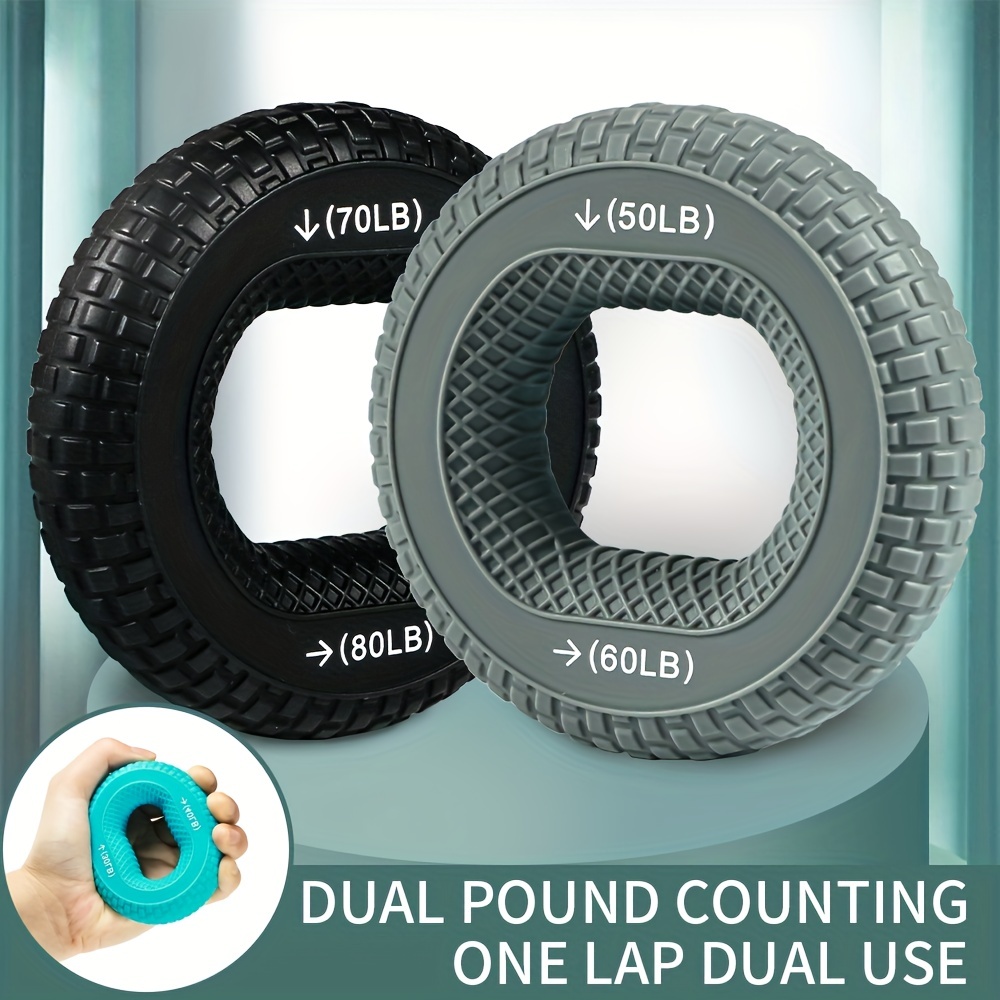 Tire Grip Strengthener, Made of Silicone, Full Hand Grip, Finger Training, Rehabilitation Exercise, Exclusive Patented Product