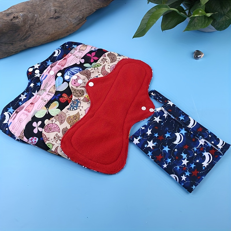 Including Bamboo Charcoal Cloth Menstrual Pads + Mini Wet - Temu