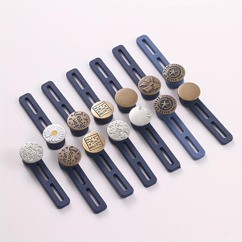10pcs Magic Metal Button Extender Adjustable Waistband Expander For Jeans  Pants Sew Free, Shop The Latest Trends