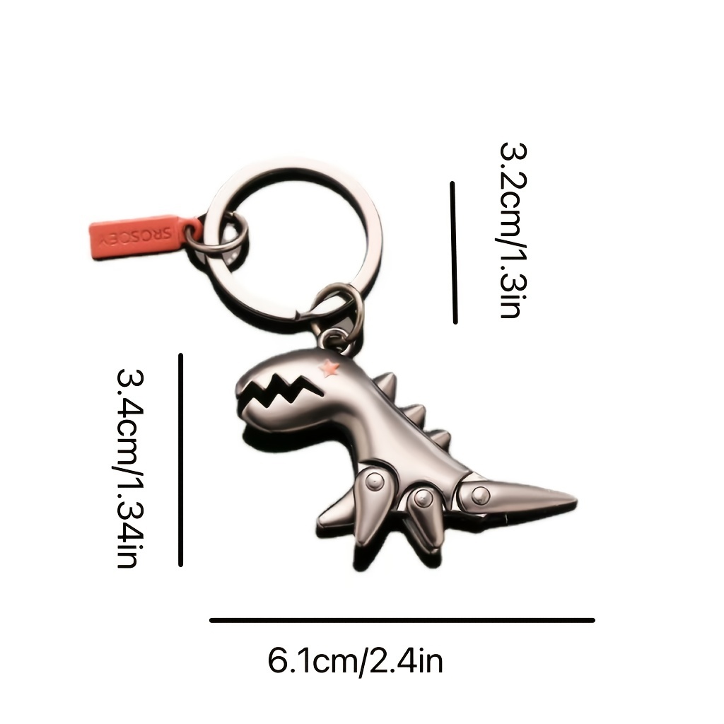 Dinosaur Keychain Backpack Car Pendant Metal Dinosaur Key Ring For Men -  Temu