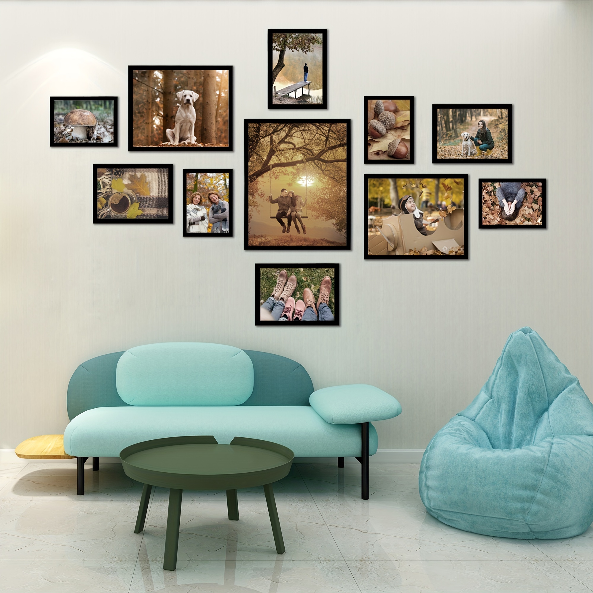 Picture Frame Black Photo Frames For Wall Or Tabletop Room - Temu