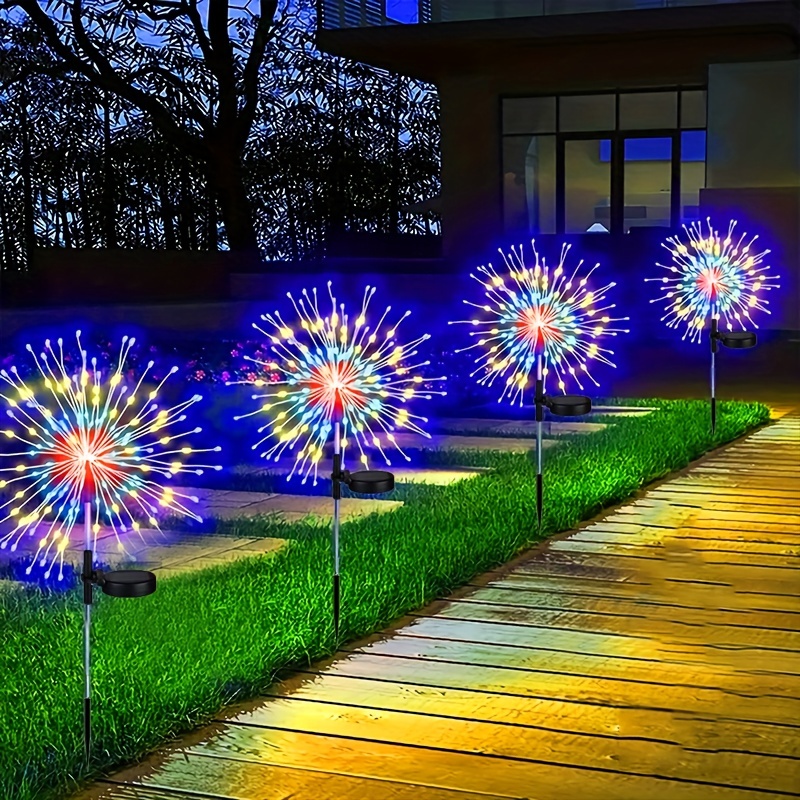 Solar Fireworks Light Fireworks Garden Decoration Fairy Tale - Temu