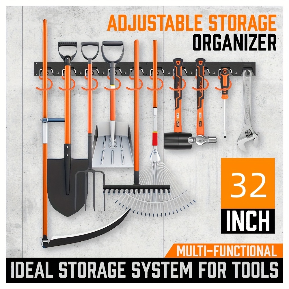 Toolganize Organizador de herramientas eléctricas para montaje en pared,  almacenamiento de herramientas inalámbricas, sin estrés, sin desorden