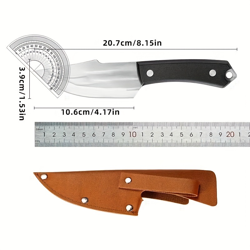 Hand-held Meat Cleaver Barbecue Knife Multi-functional Meat Knife Cutting  Knife Steak Fruit Knife Pure Hand-forged Knife