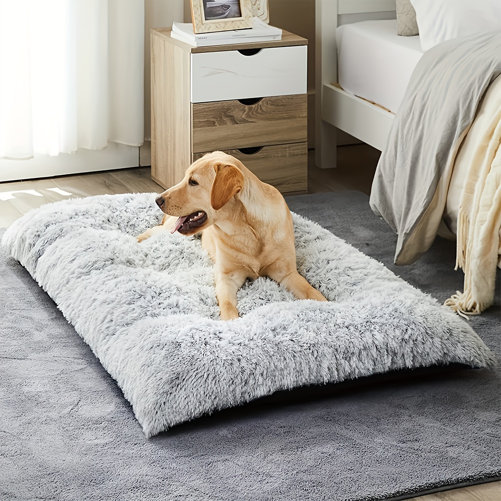 

Luxury Plush Pet Bed, Washable Kennel Pad, For Small To Large Dogs, Non-slip And Durable