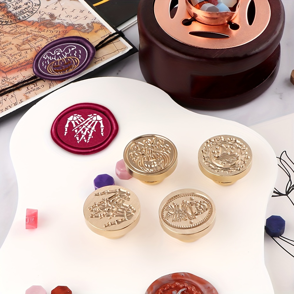 Halloween Wax Seal Stamp Head Replacement Spider Web 25mm Vintage Sealing Wax  Stamp Heads Only No Handle for Wedding Invitations Halloween Christmas Xmas  Party Envelopes Cards 