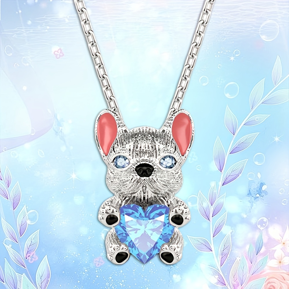 Heart Dog Pendant Necklace - Ideal Gift for Her