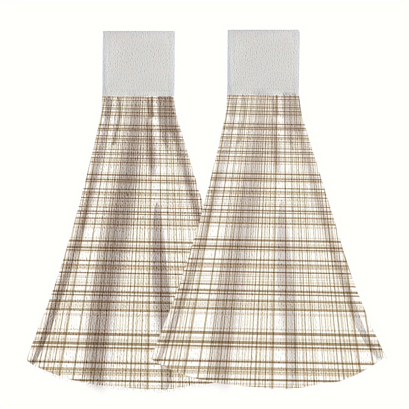 Plaid Pattern Fingertip Towels Hanging Towel For Wiping - Temu