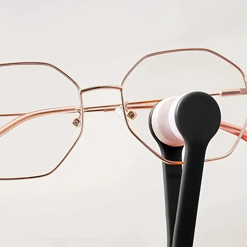 1pc Mini Microfiber Glasses Brush, Soft Brush For Cleaning Glasses Lens,  Multi-Function Carrying Glasses Cleaner Cleaning Clip Cleaning Tool