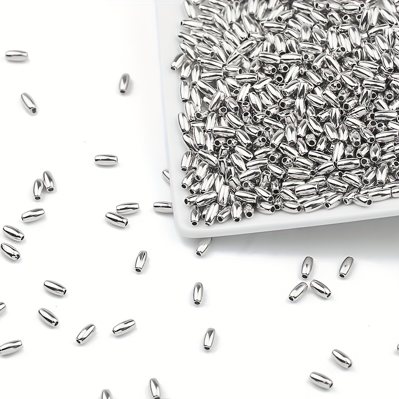 200pcs 3x6mm Tube Beads With Plastic Beads Suitable For Handmade Bracelets, Necklaces, Hand Woven Semi-finished Materials, Handmade Jewelry Additions