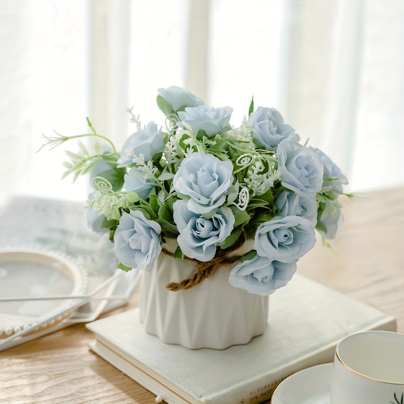 Winter Fake Flowers For Decoration Artificial Hydrangea Flowers Bulk  Artificial Flower Decor For Dining Table Kitchen Table