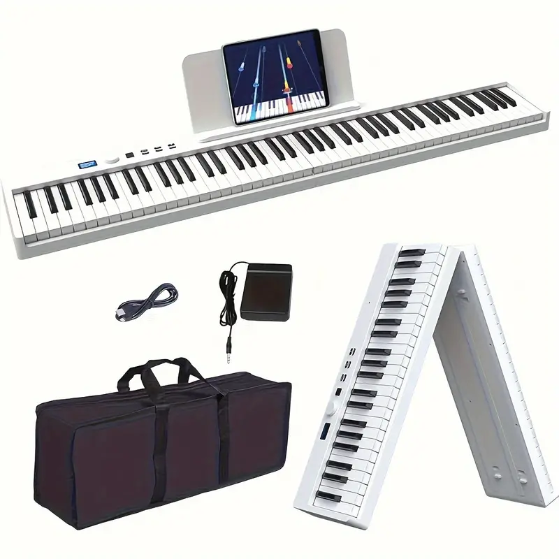 88 Touches Piano Électronique Pliable Multifonctionnel Pour - Temu