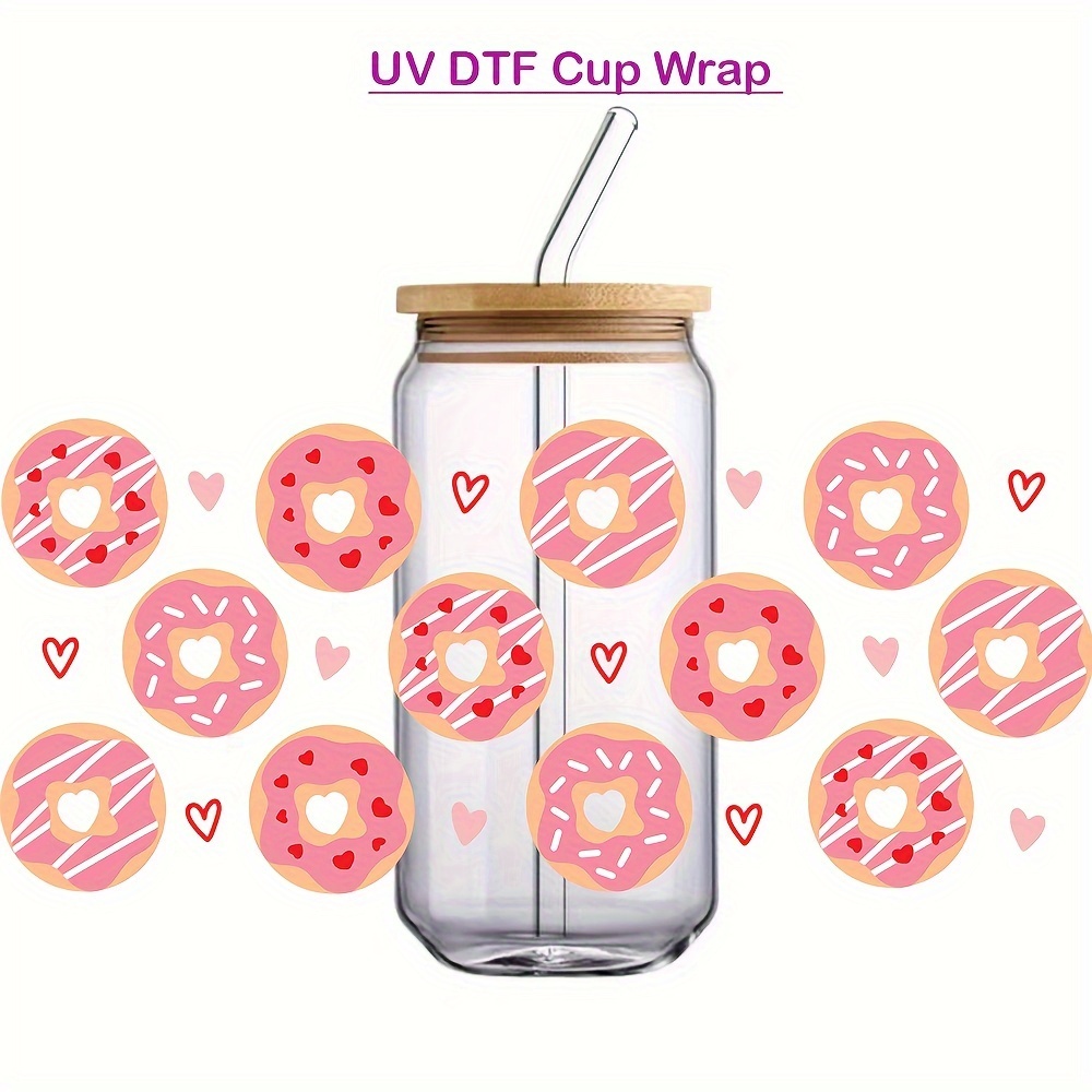Pastel Donut UV DTF Cup Wrap