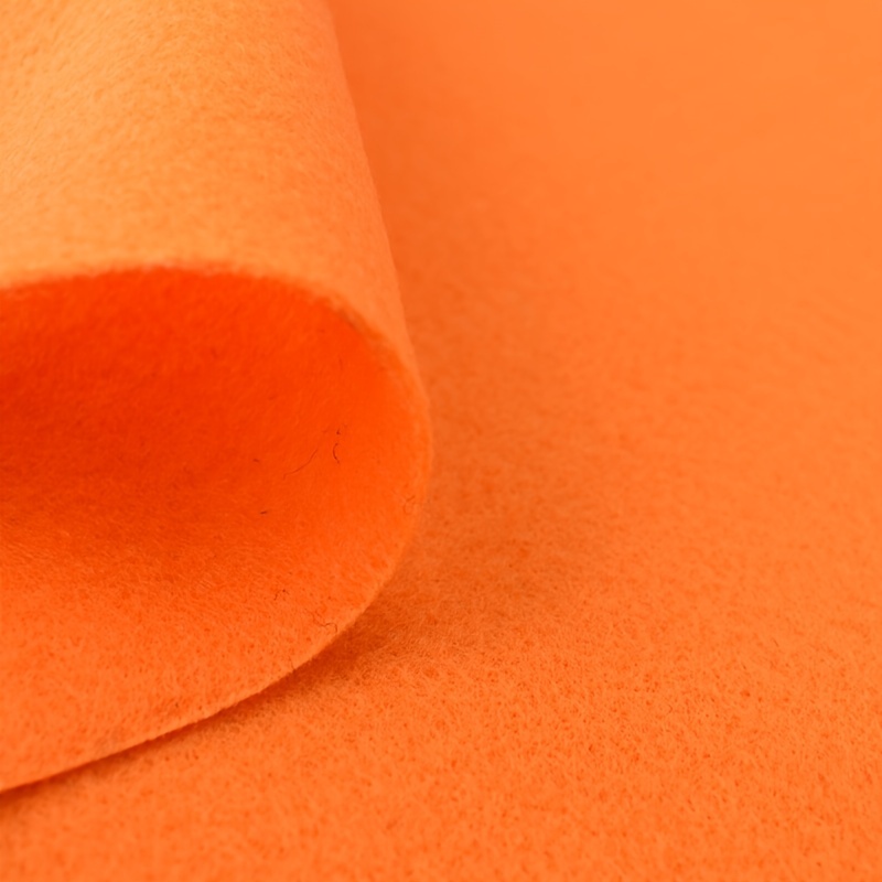 Orange Felt Fabric - by The Yard