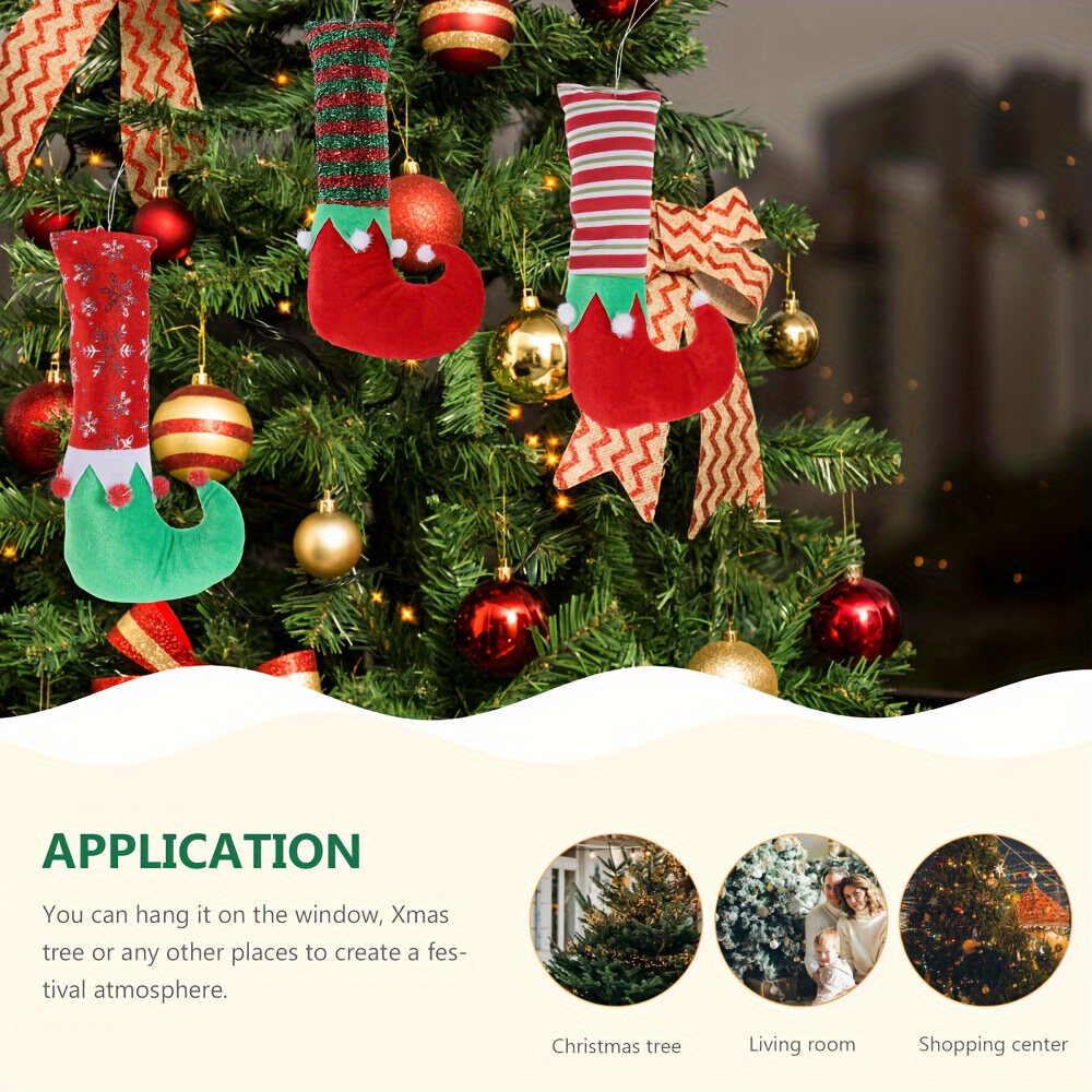 Elf Feet Doll Ornaments Christmas Tree Decorative Pendant