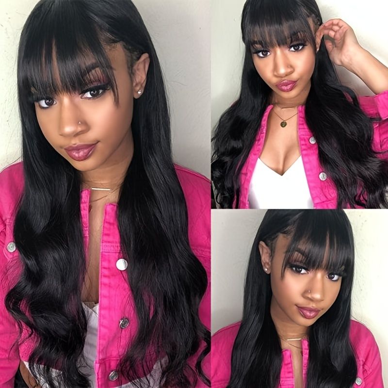 12inch Hand Made Human Hair Toppers Wigs Clip In Bangs For Women - Beauty &  Personal Care - Temu