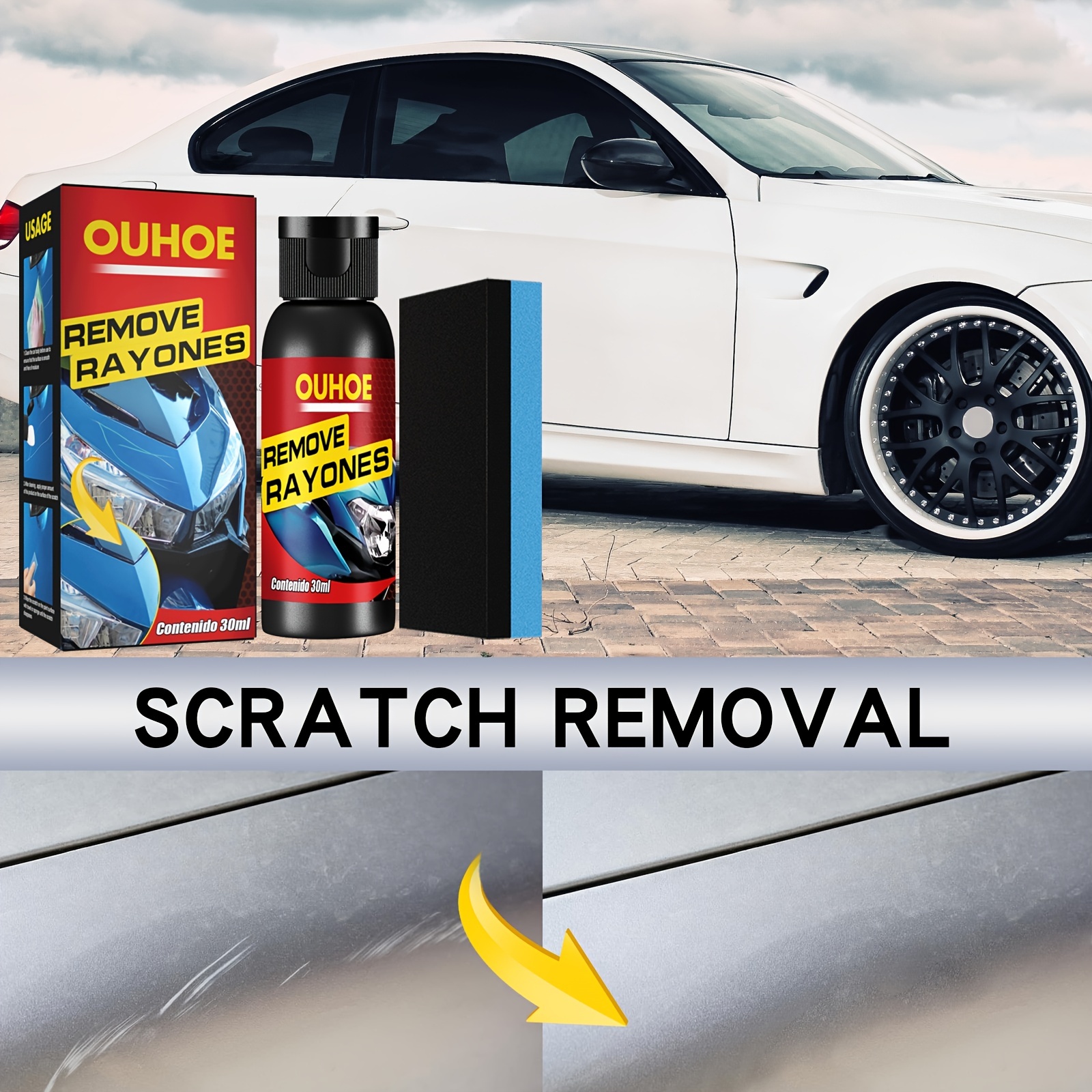 Wheel Scratch Repair Kit Alloy Rim Scrapes Scratches Remover Silver Wheel  Paint Car Rim Repair Kit Fix Kit - AliExpress