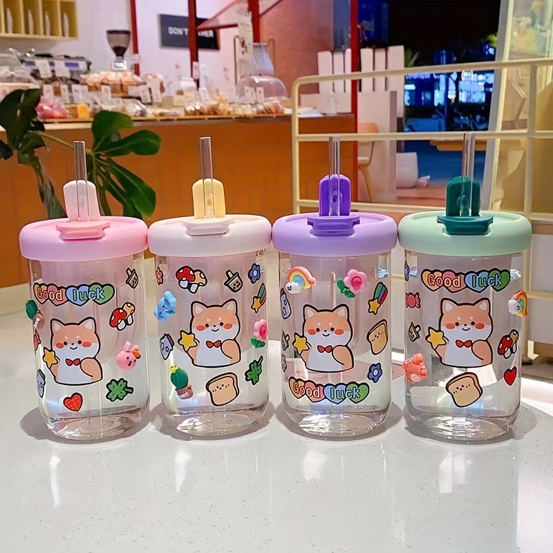 Bottiglia Dacqua Bambini Da 700 Ml Bicchiere Di Plastica Kawaii Con  Coperchio E Cannuccia Bicchiere Simpatico Cartone Animato Ragazze Della  Scuola Bicchieri Portatili A Tenuta Stagna Da 9,35 €