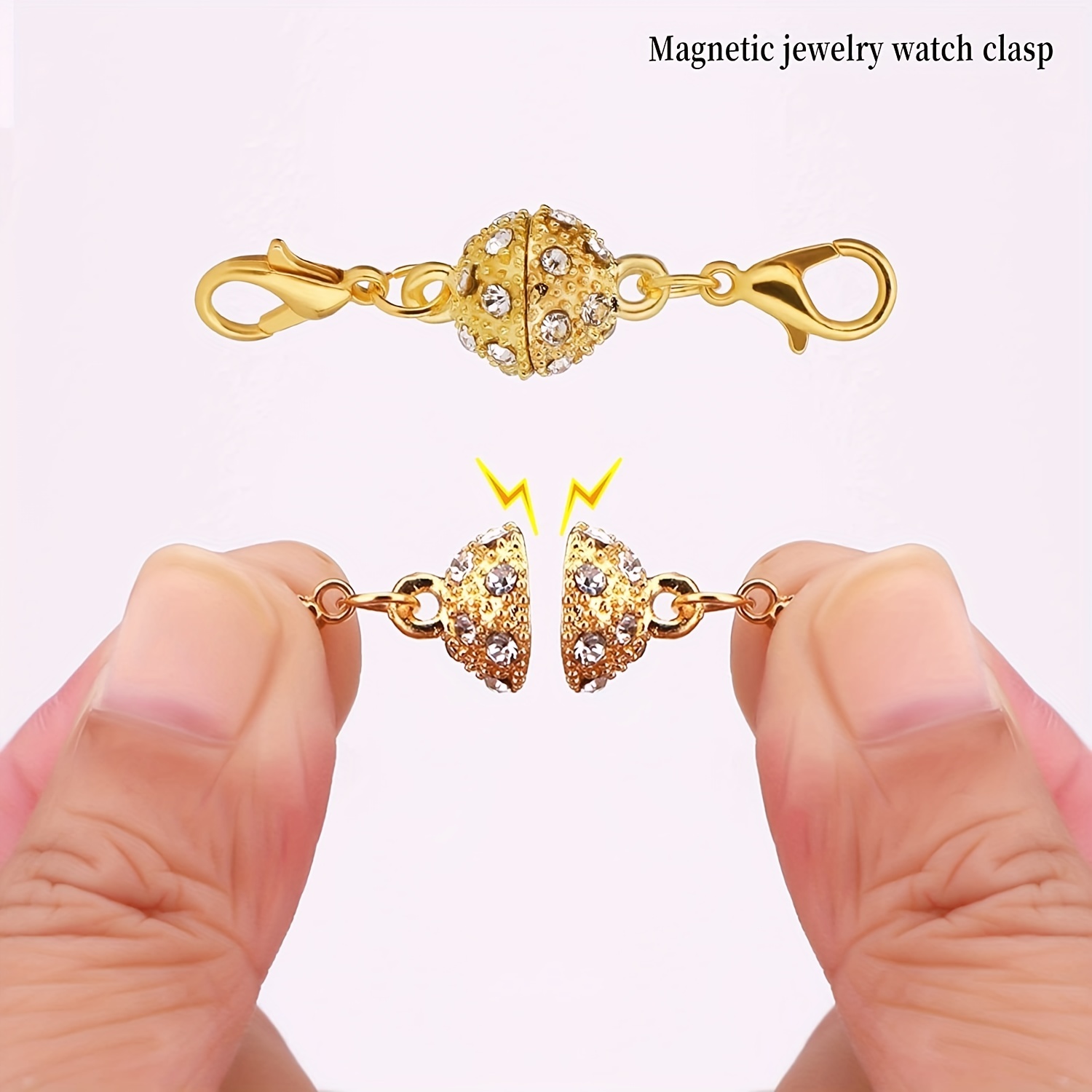 12 Pcs Necklace Clasp Magnetic Jewelry Locking Clasps And Closures Bracelet  Extender For Jewelry Making
