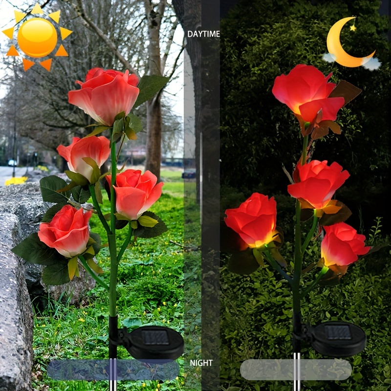 Smart solar deals flower stake lights