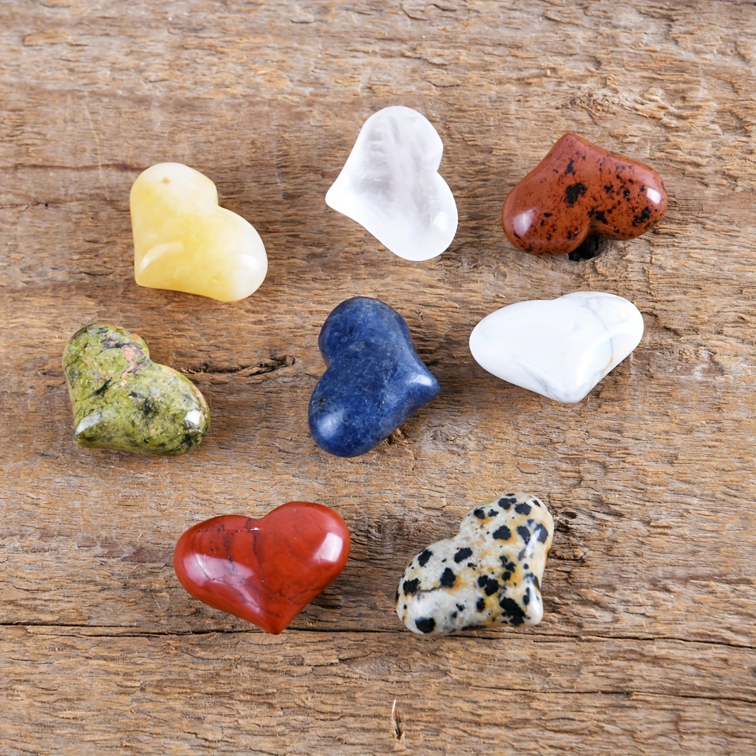 Heart Shaped Crystal Stones - Temu