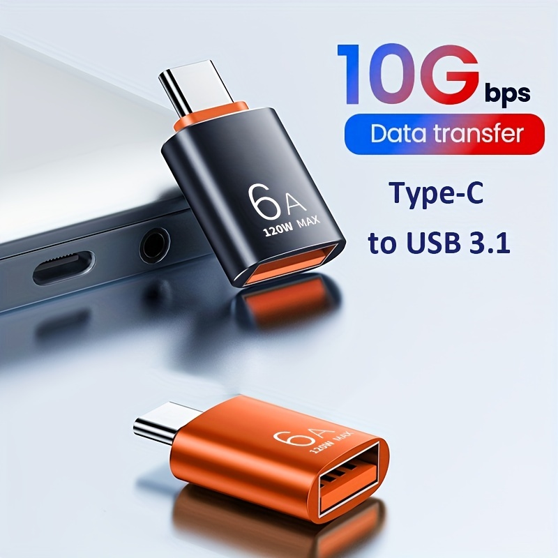 Adaptador USB 3.0 A Tipo C OTG Tipo C Macho A USB Hembra Convertidor Para Laptop Samsung Teléfono USBC