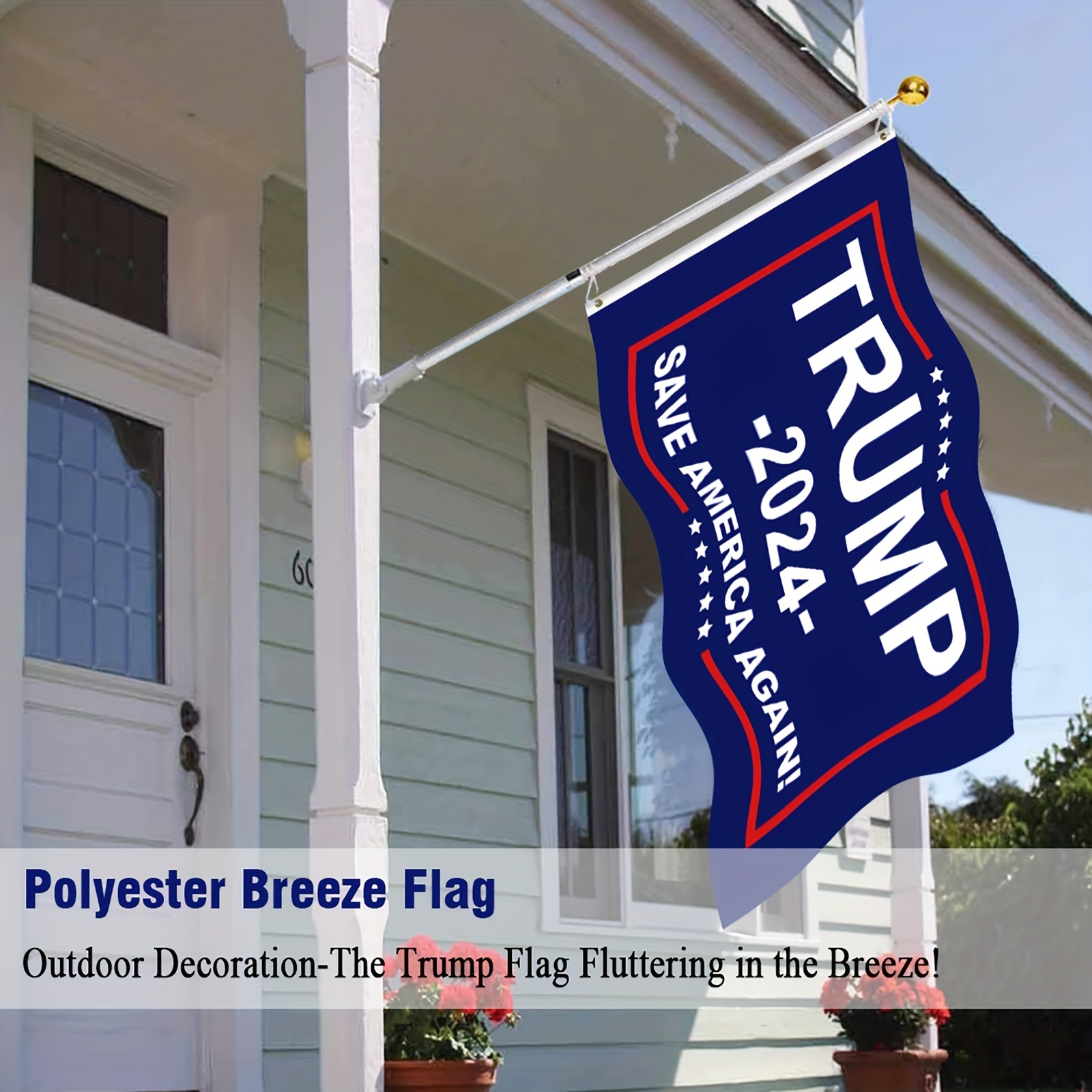 1pc trump 2024 flag save america again flag 3x5 feet outdoor indoor decoration banner with brass grommets vivid color